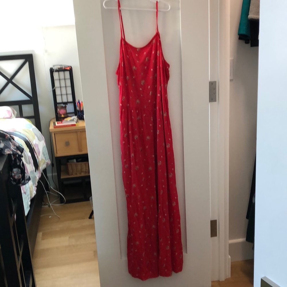 Francescas red flowery jumpsuit